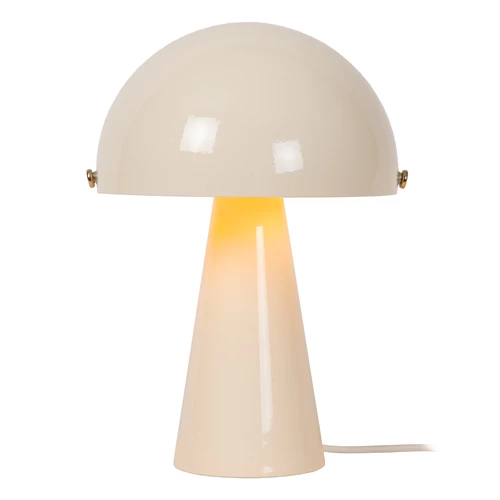 Lucide BARONE - Lampe de table - Ø 23 cm - 1xE27 - Crème | Vibes - détail 1